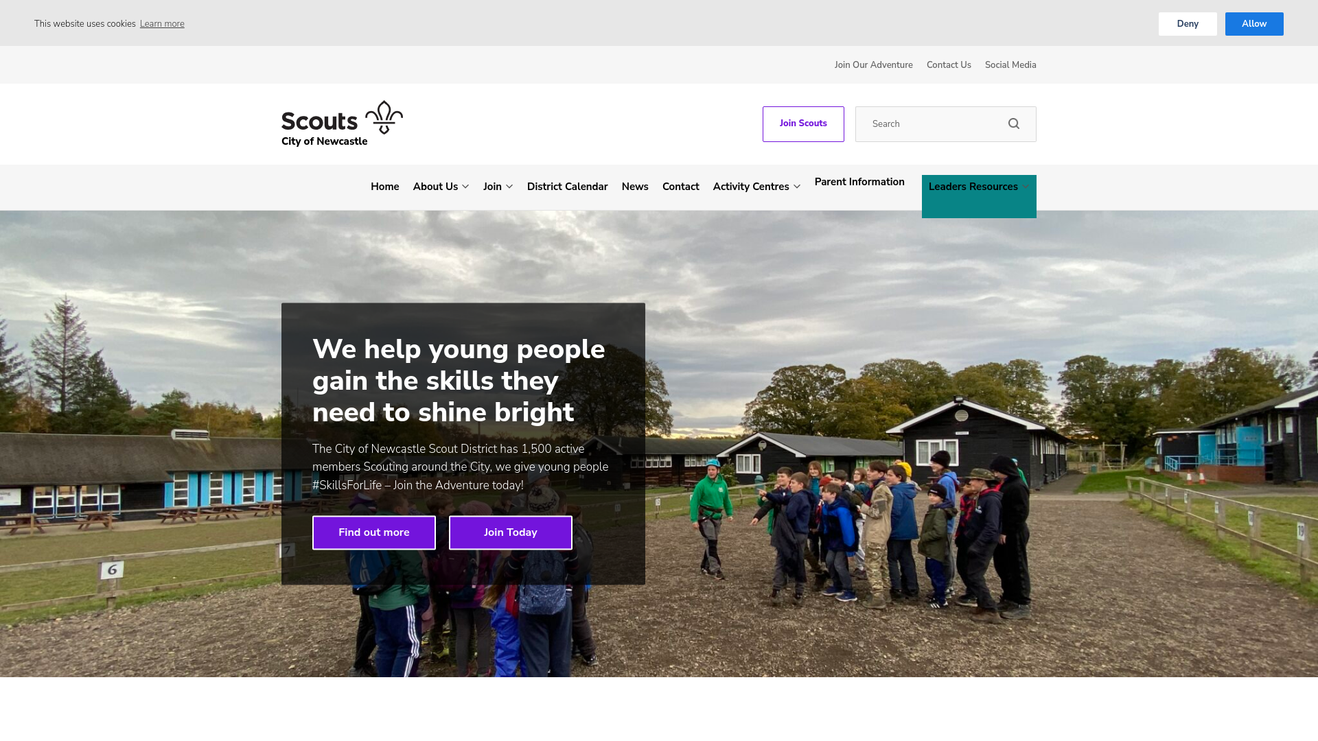 Website screenshot