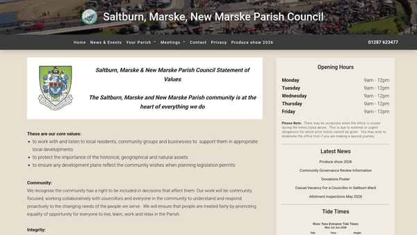 Website screenshot