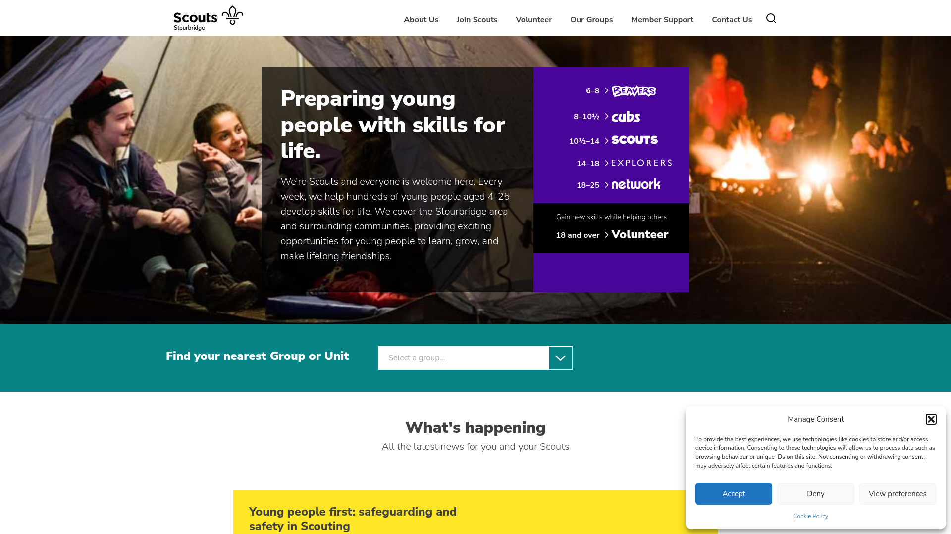 Website screenshot