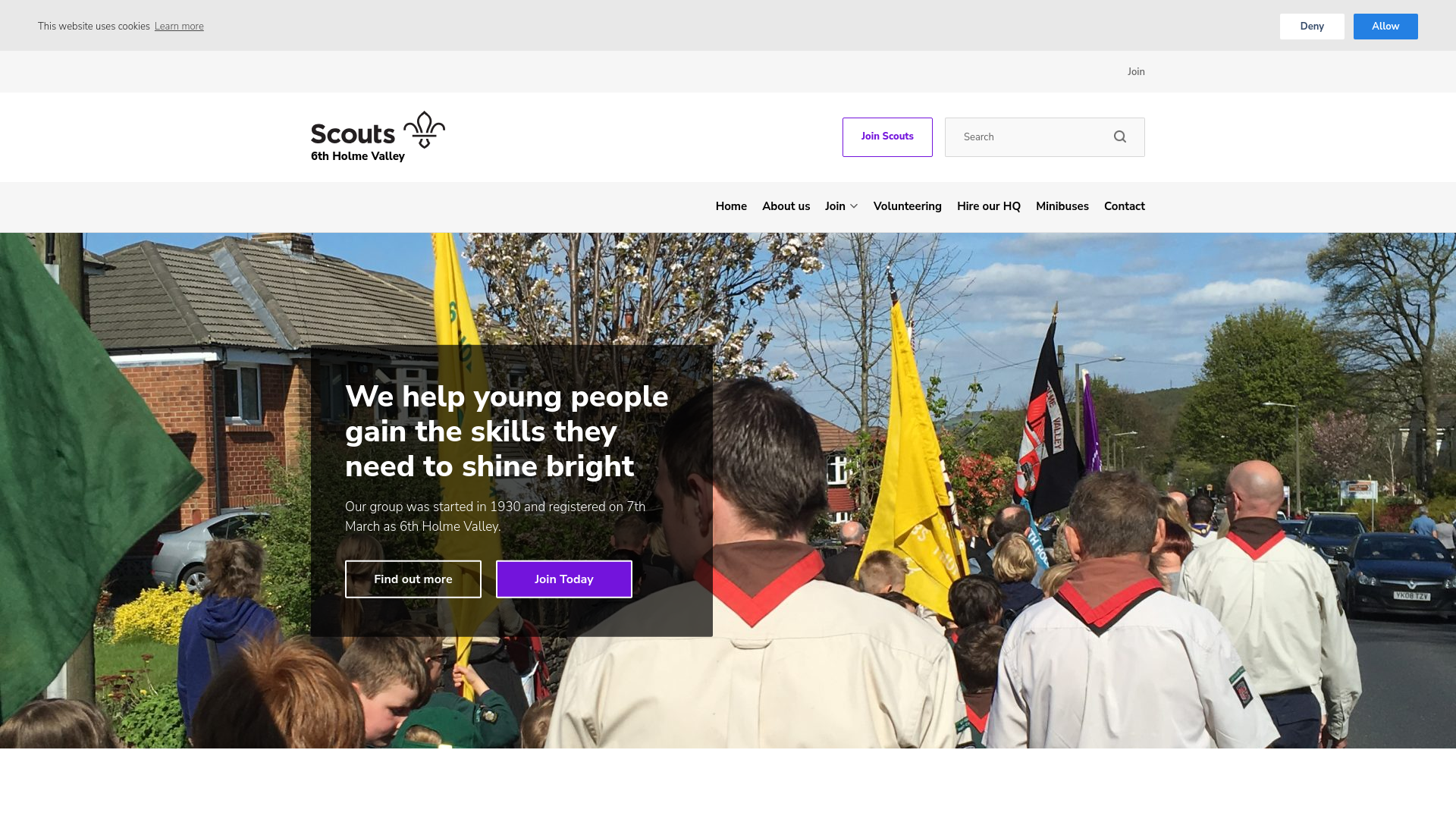 Website screenshot