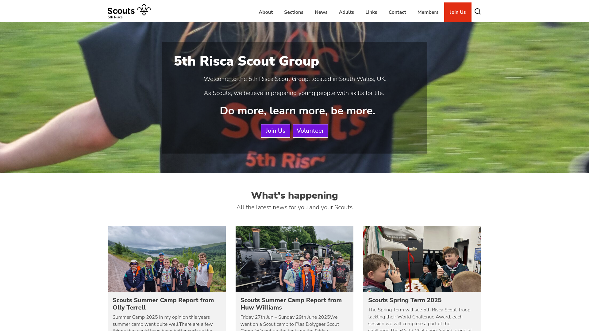 Website screenshot