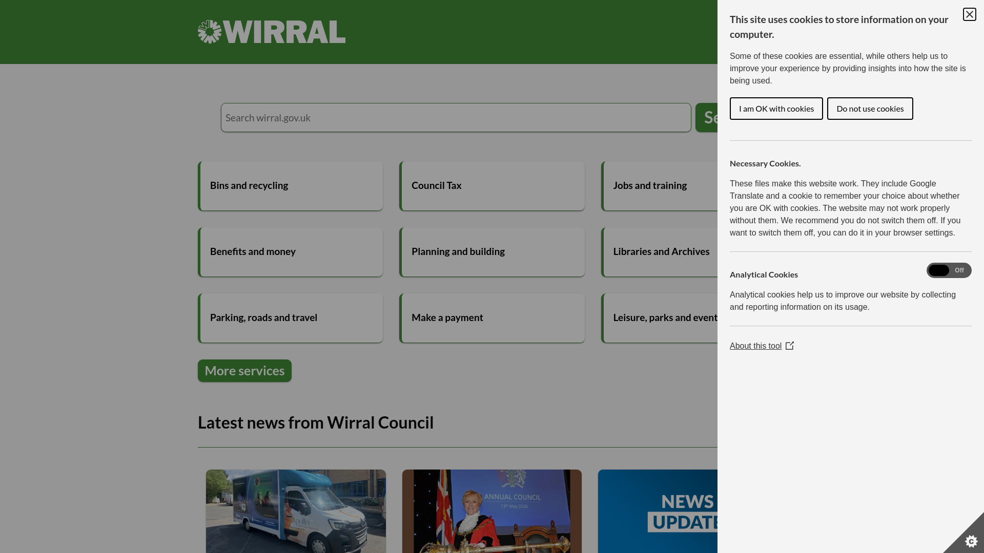 Website screenshot