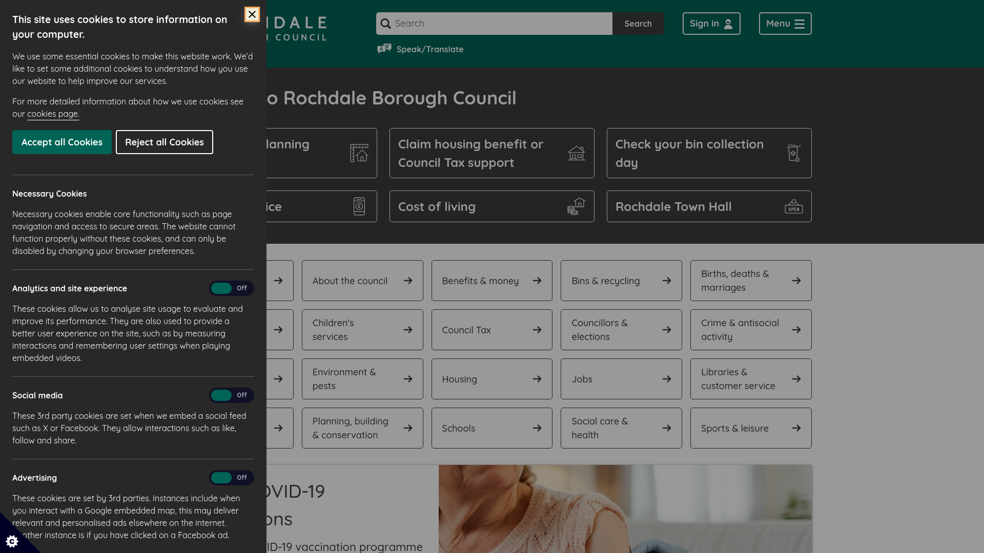 Website screenshot