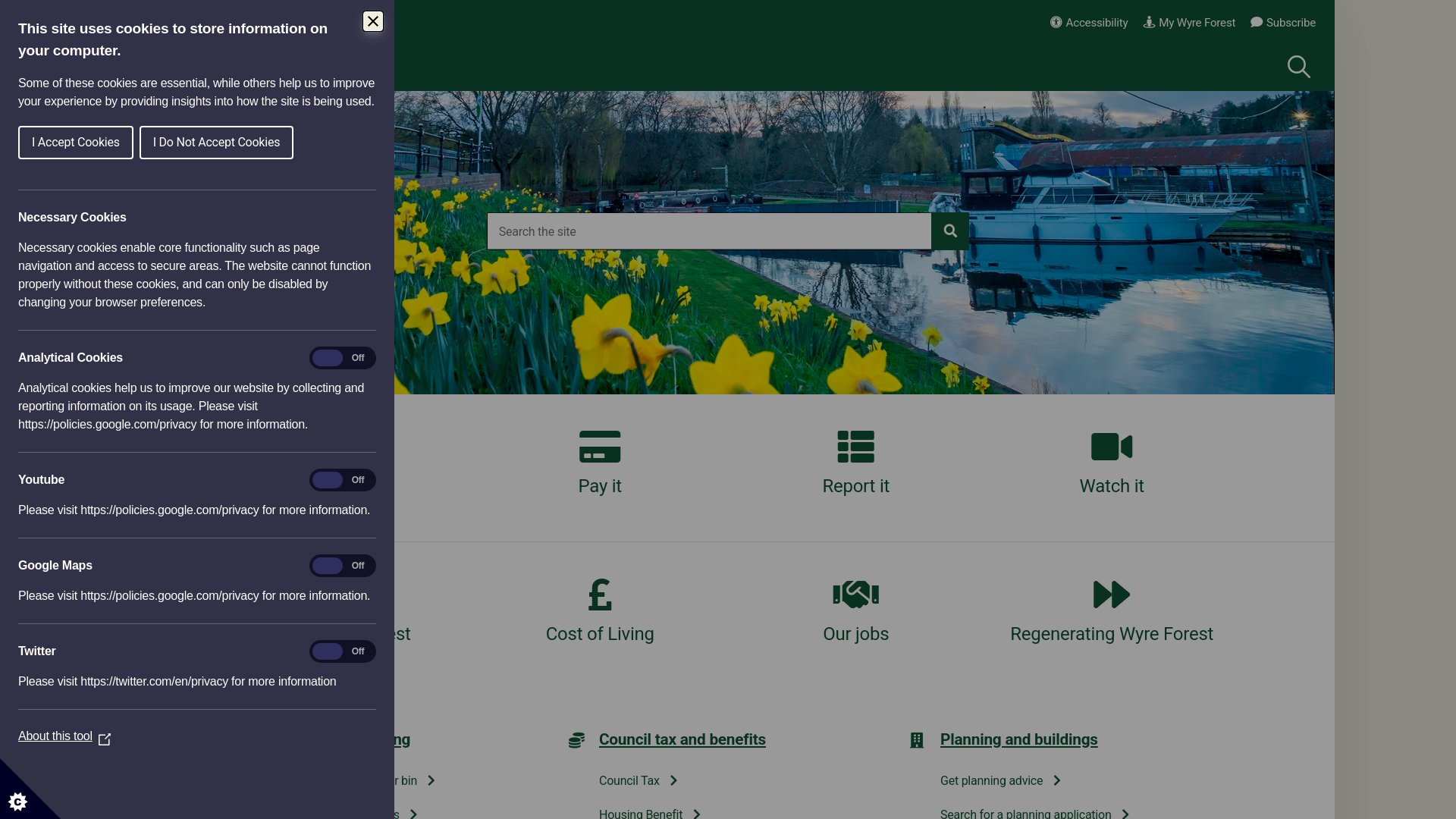 Website screenshot