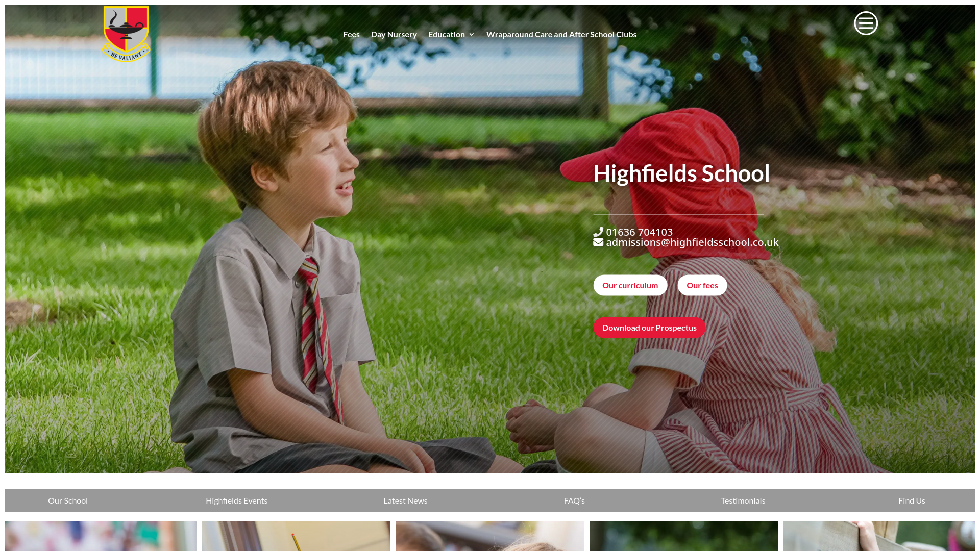 Website screenshot