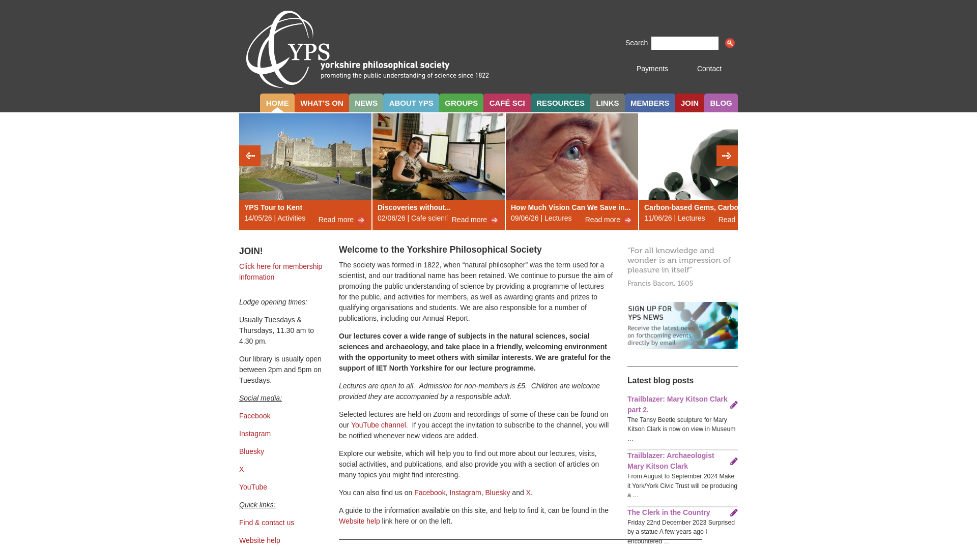 Website screenshot