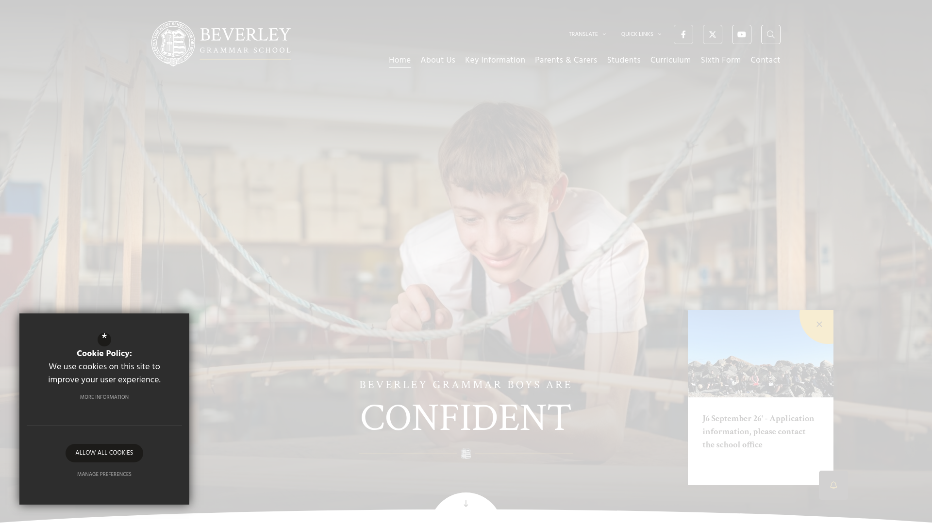 Website screenshot