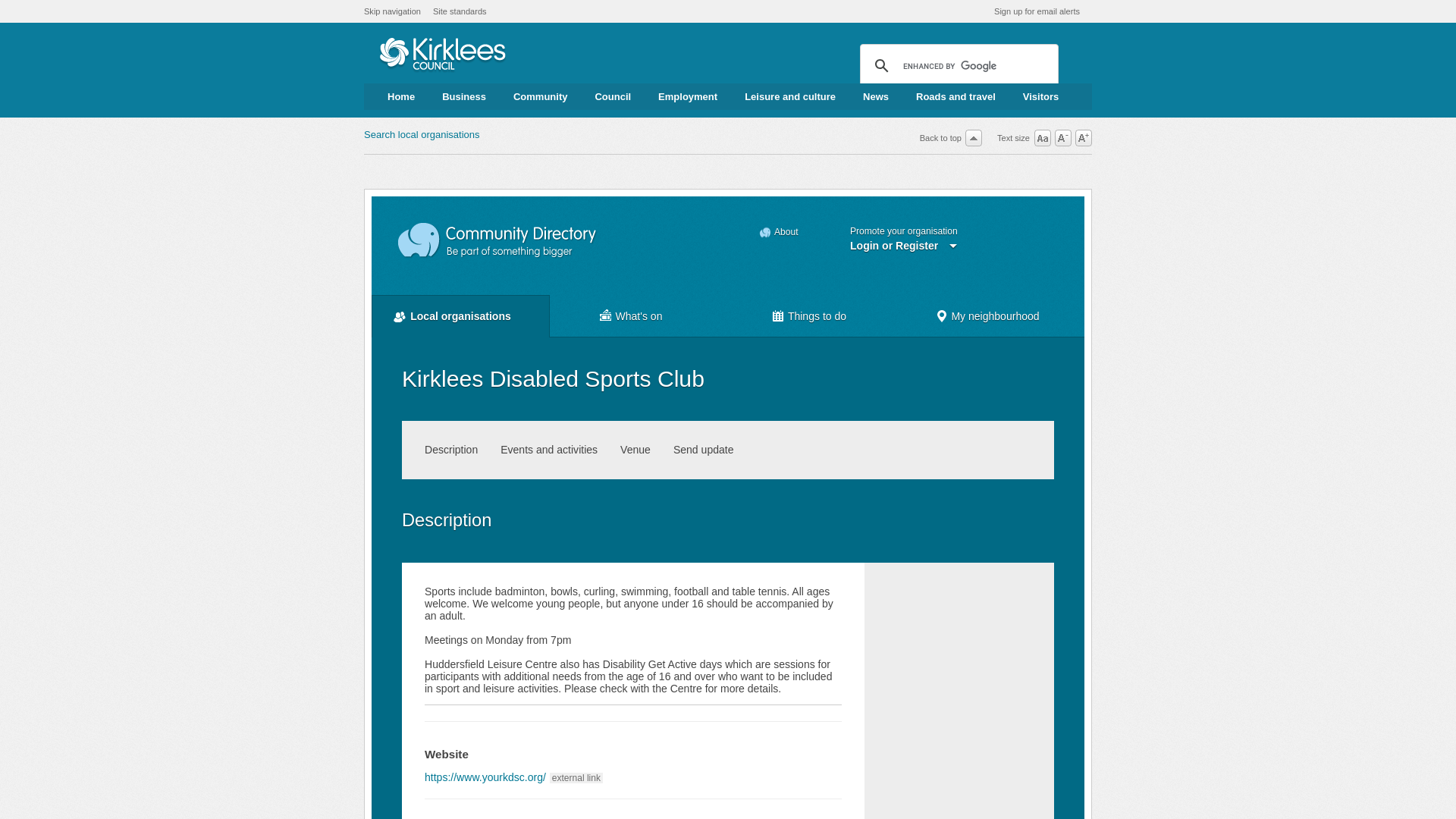 Website screenshot