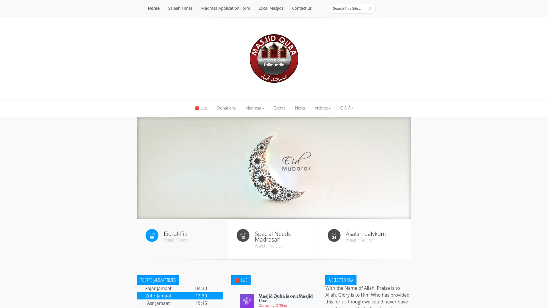 Website screenshot