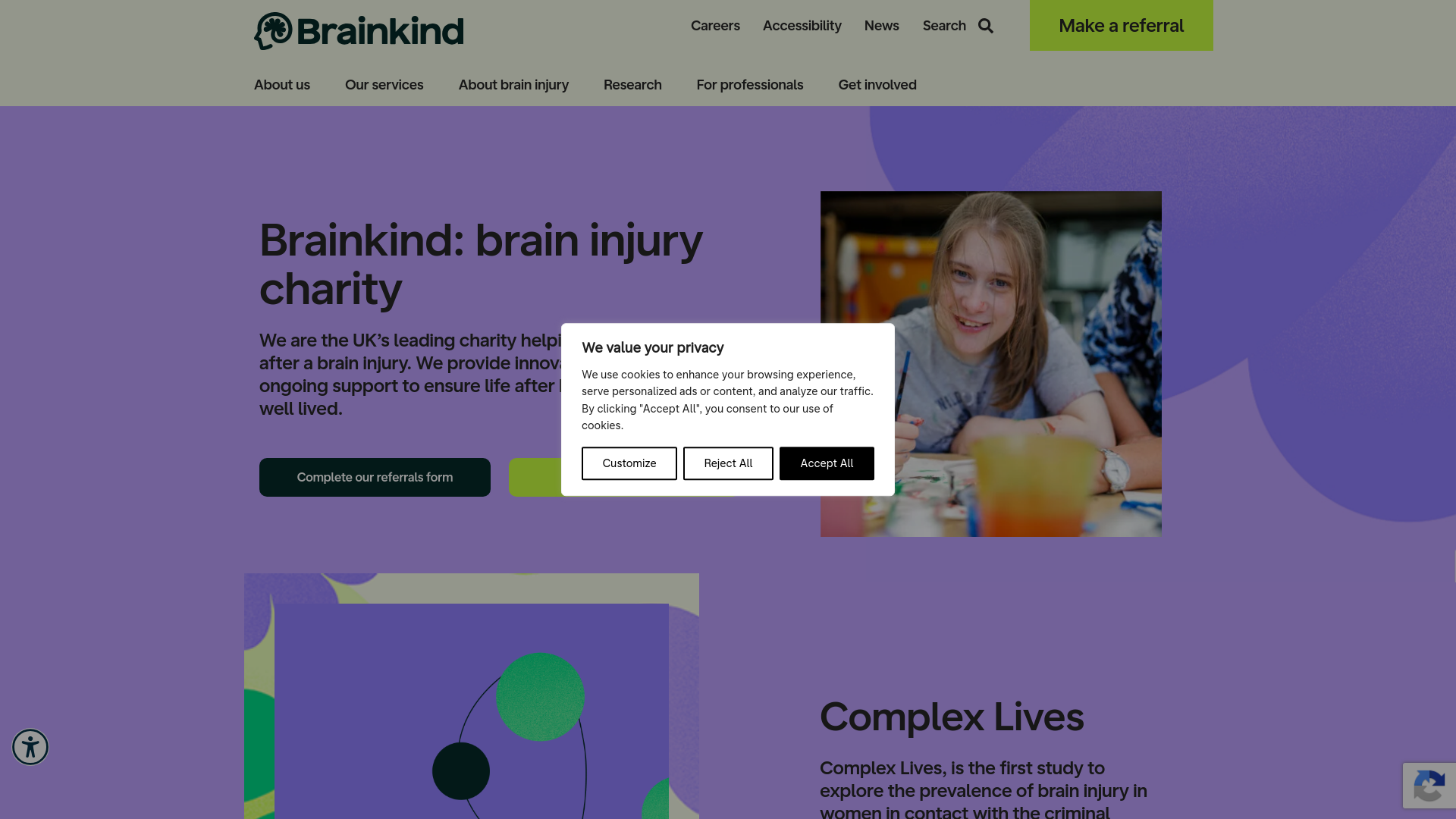 Website screenshot
