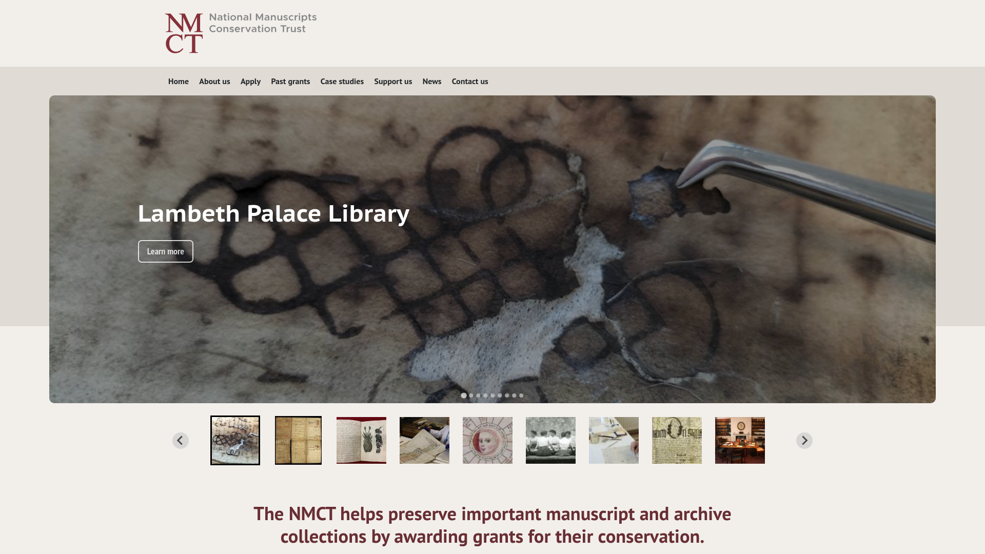 Website screenshot