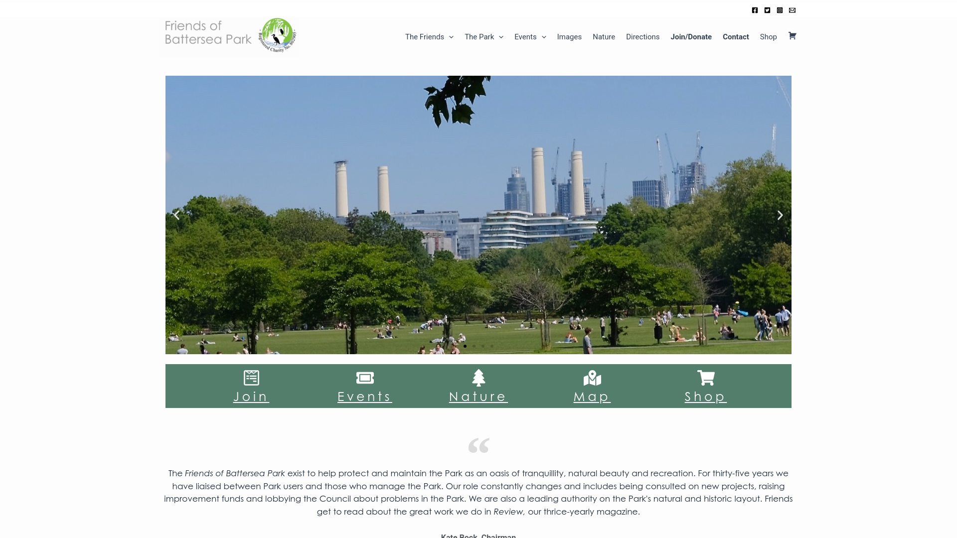 Website screenshot