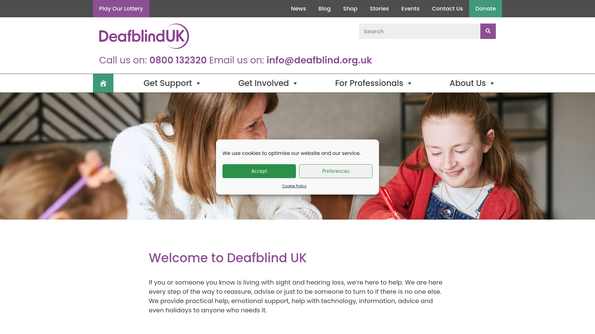 Website screenshot