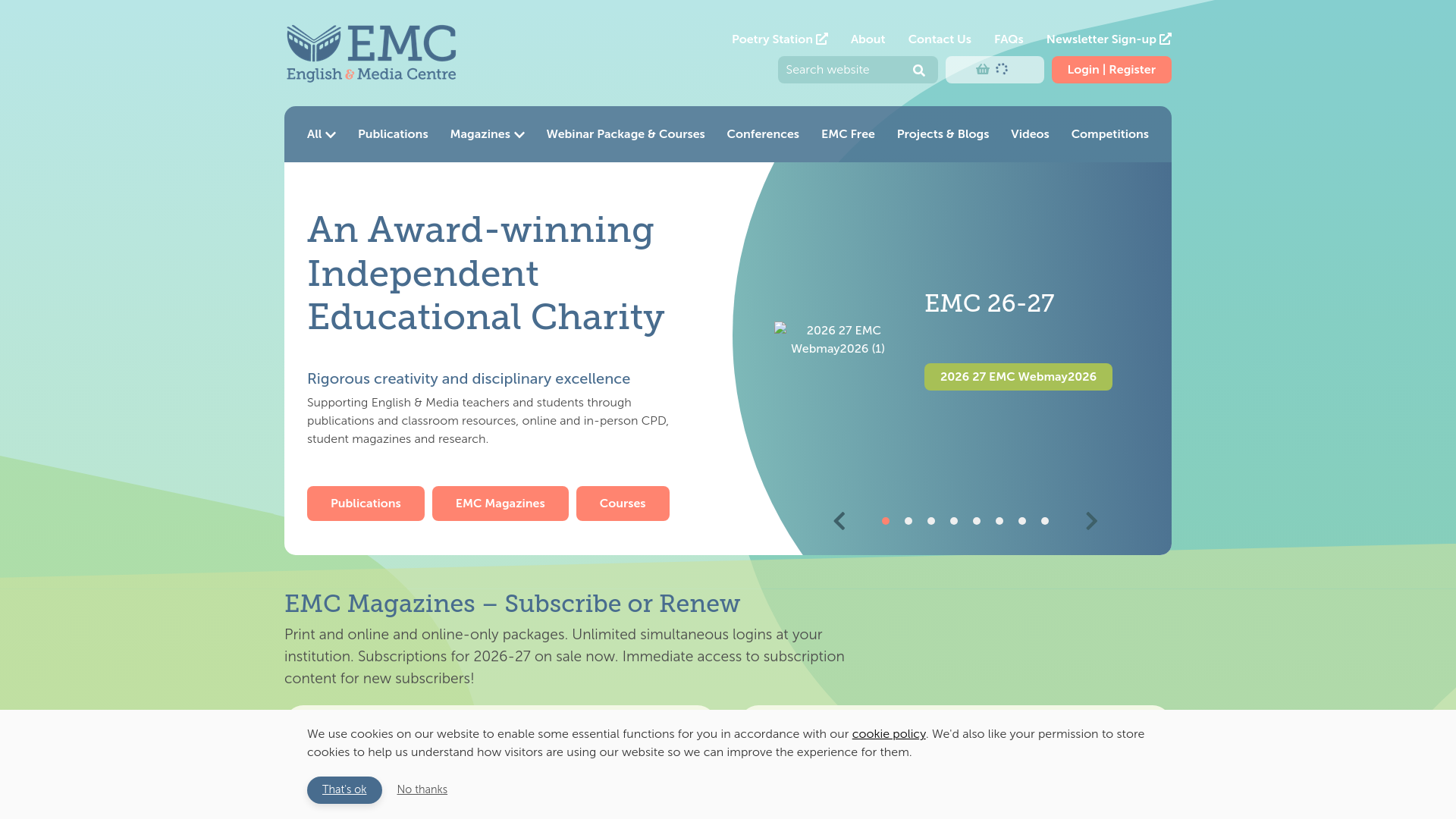 Website screenshot