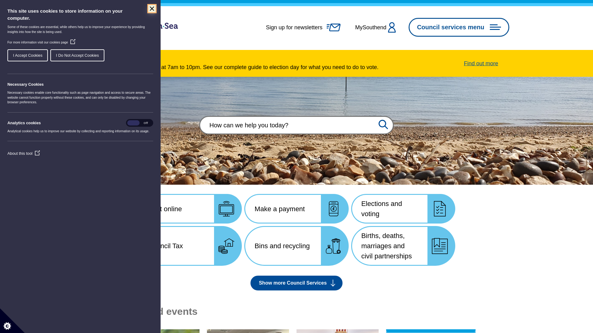 Website screenshot
