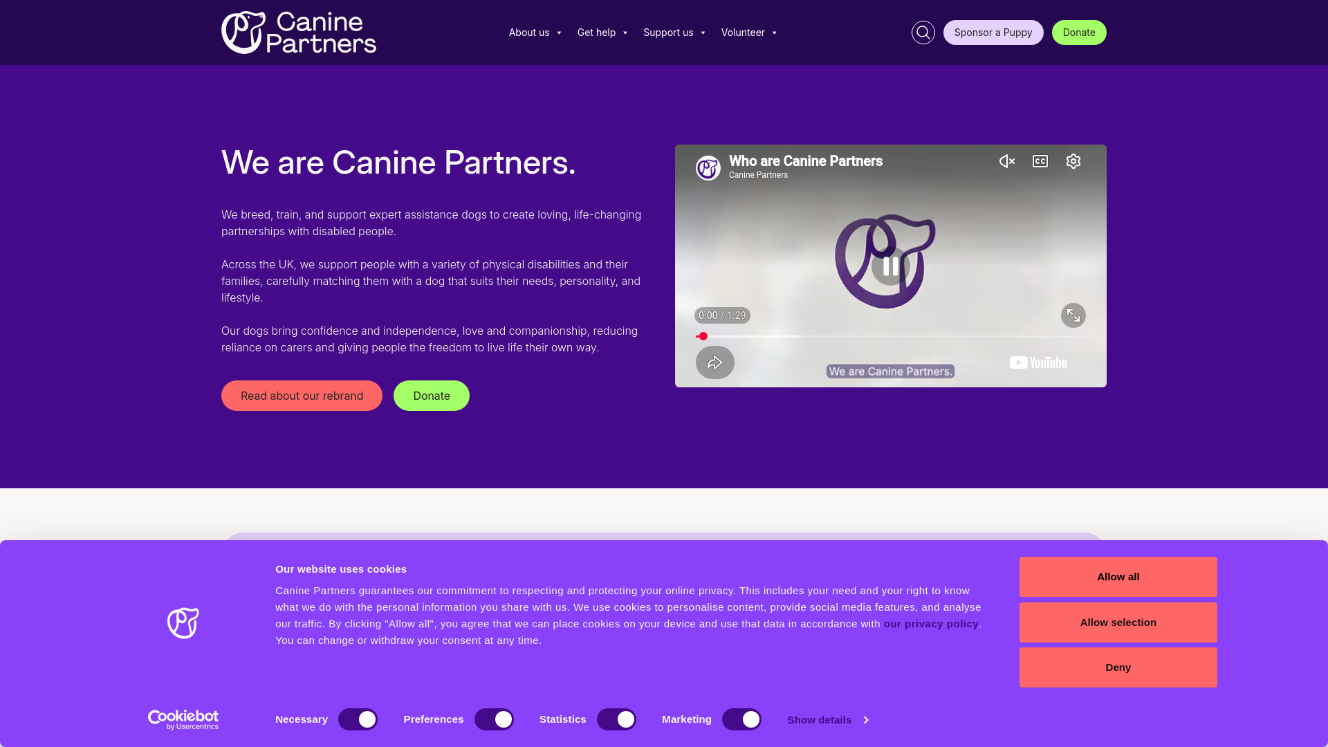 Website screenshot