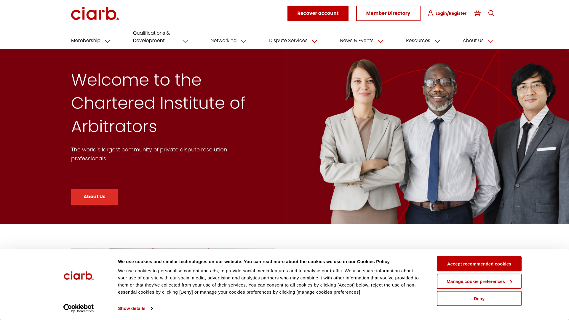 Website screenshot