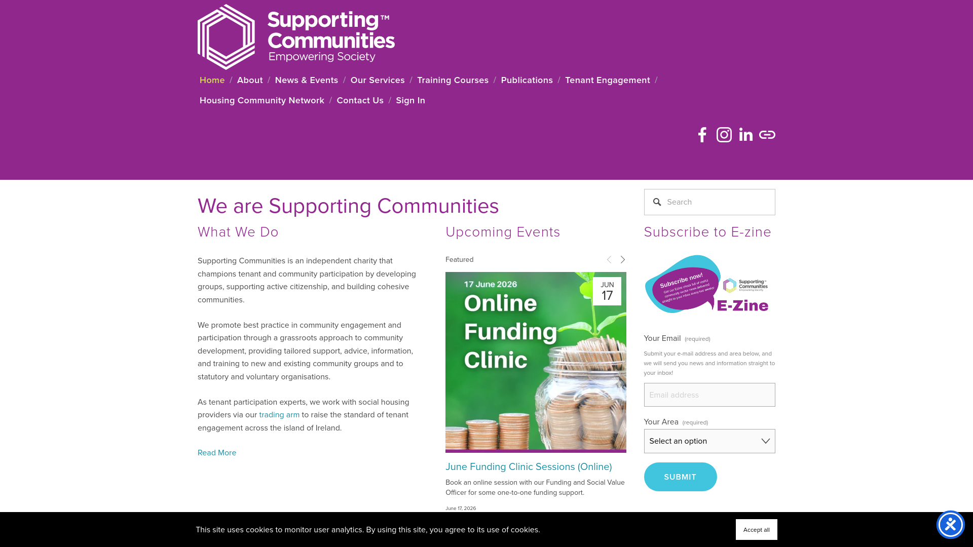 Website screenshot