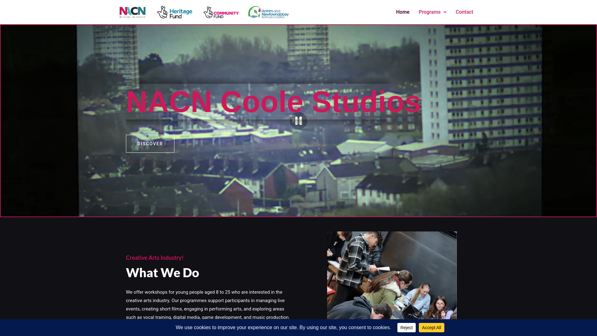 Website screenshot