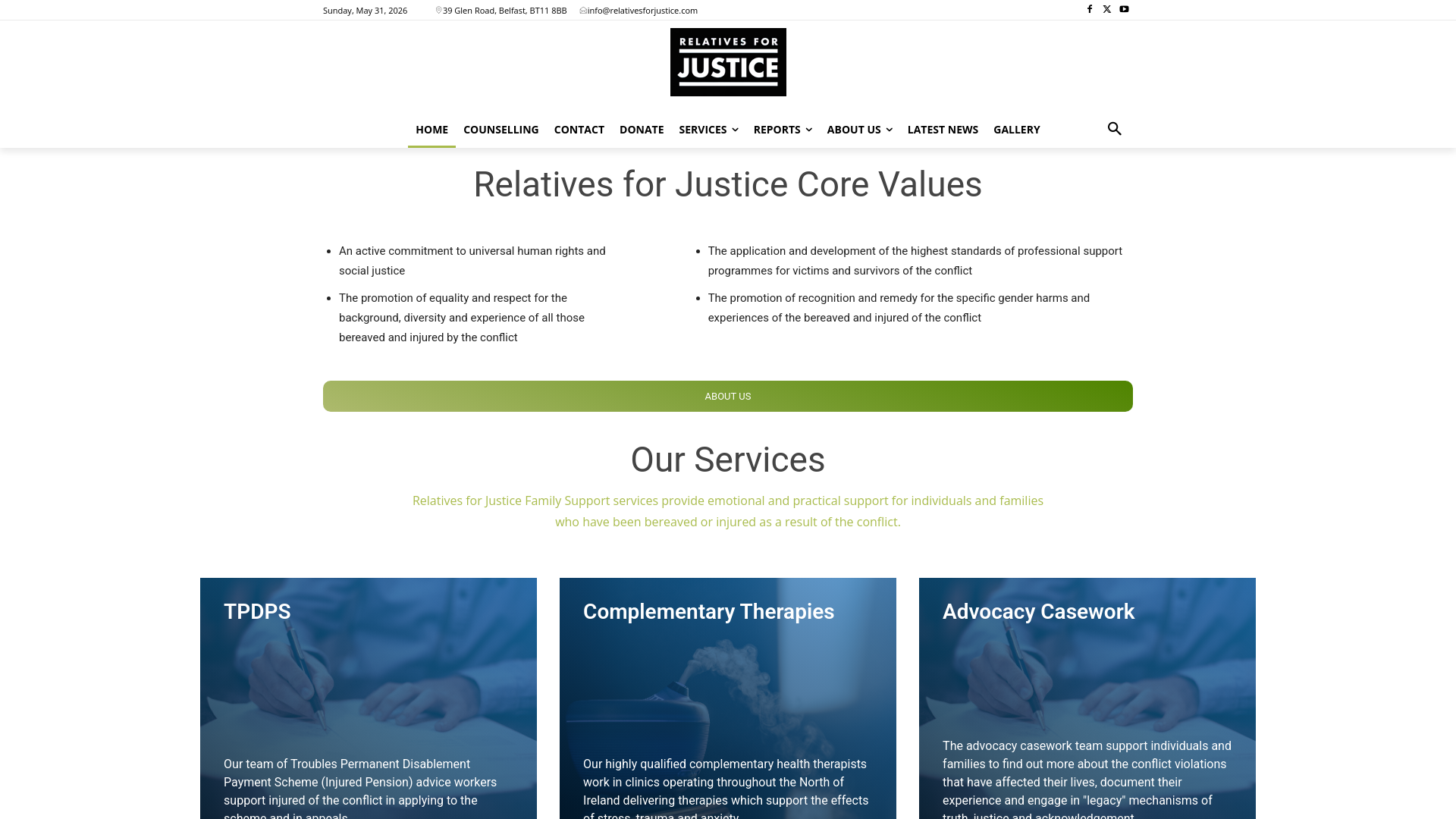 Website screenshot