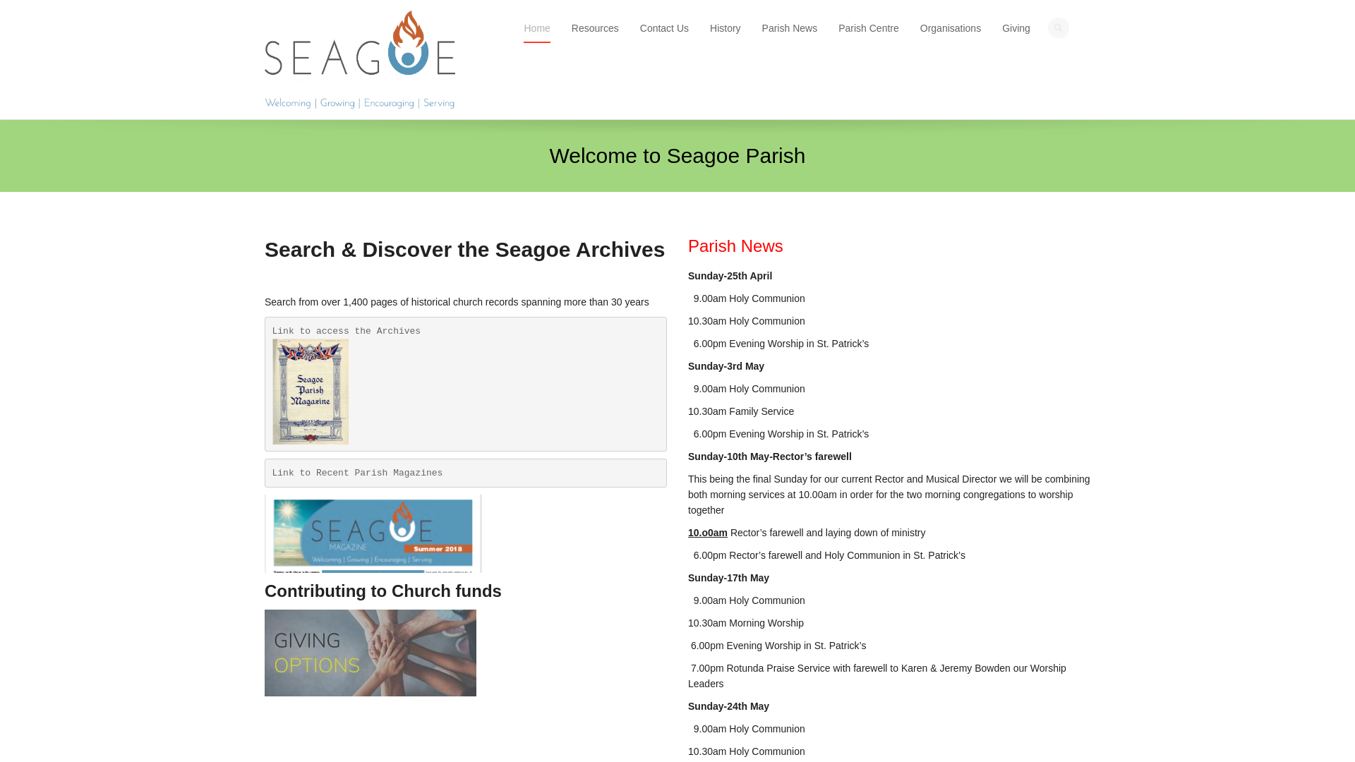 Website screenshot