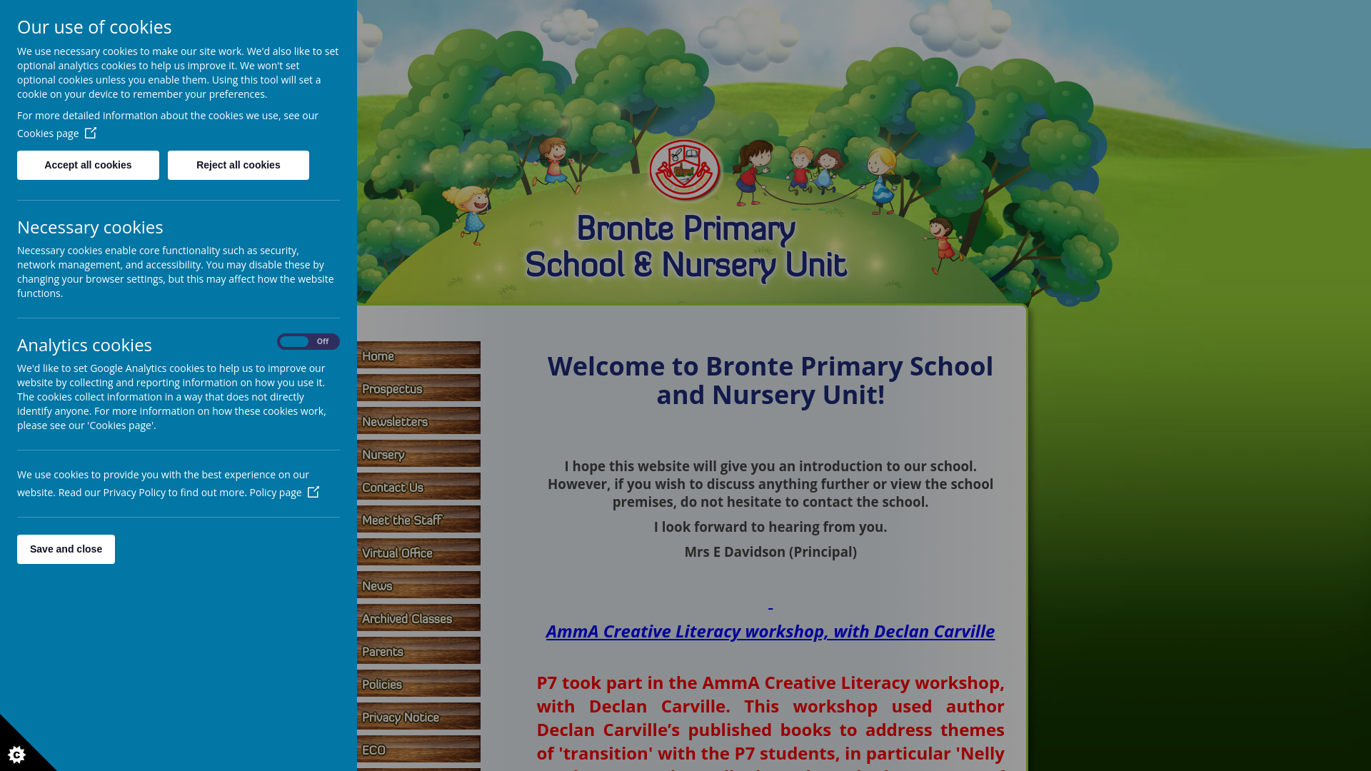 Website screenshot