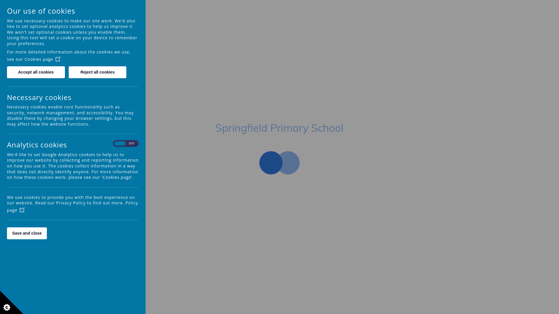 Website screenshot