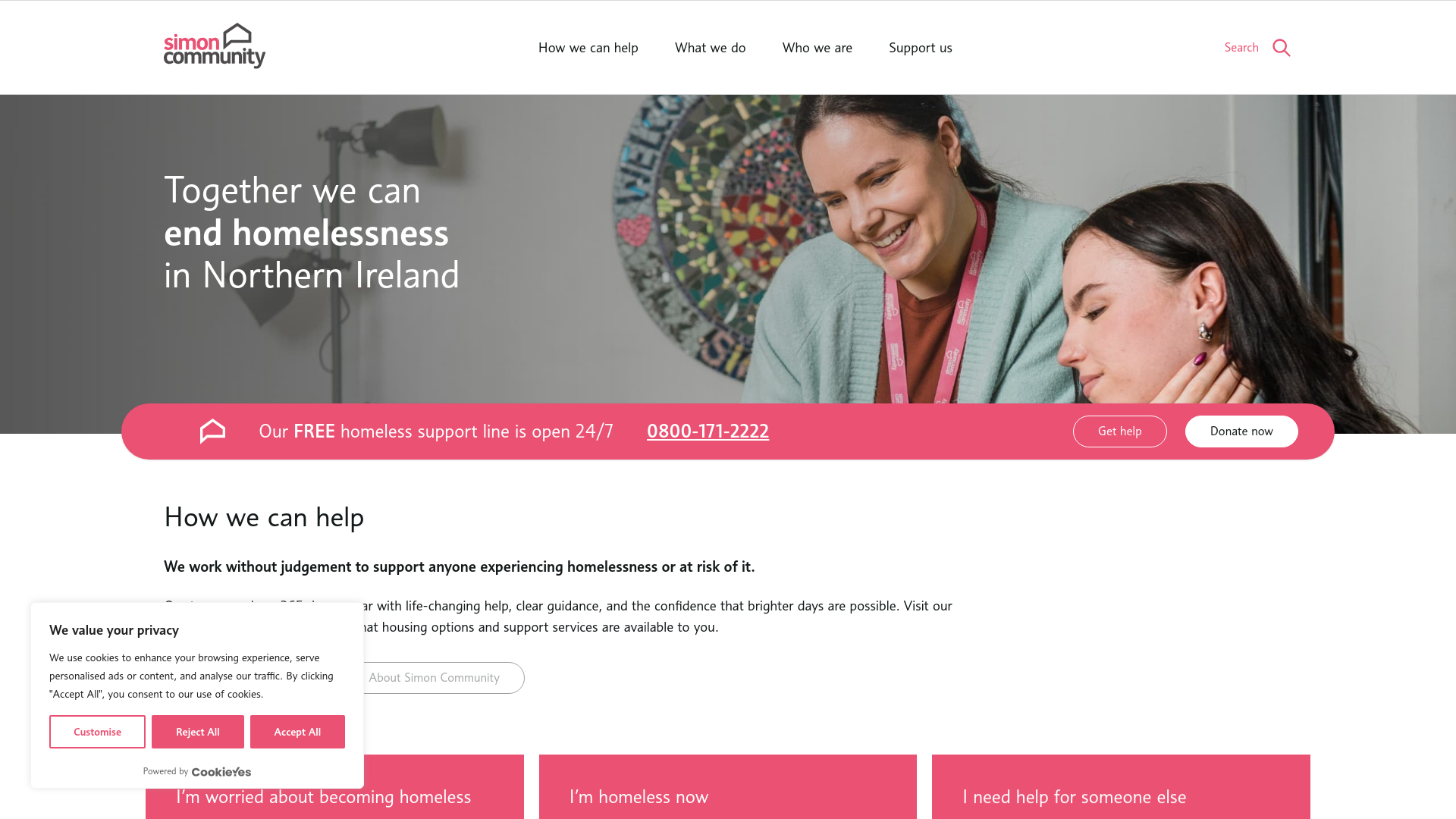 Website screenshot