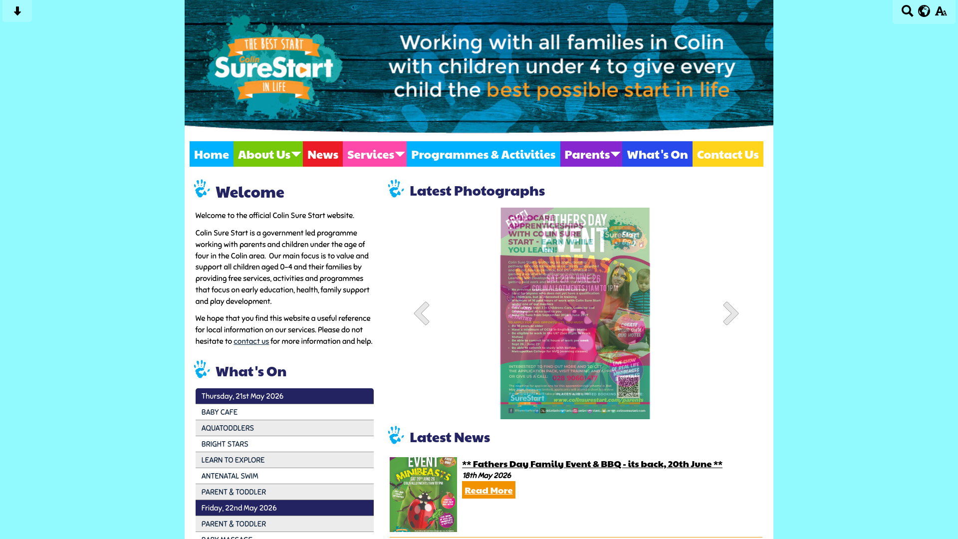 Website screenshot