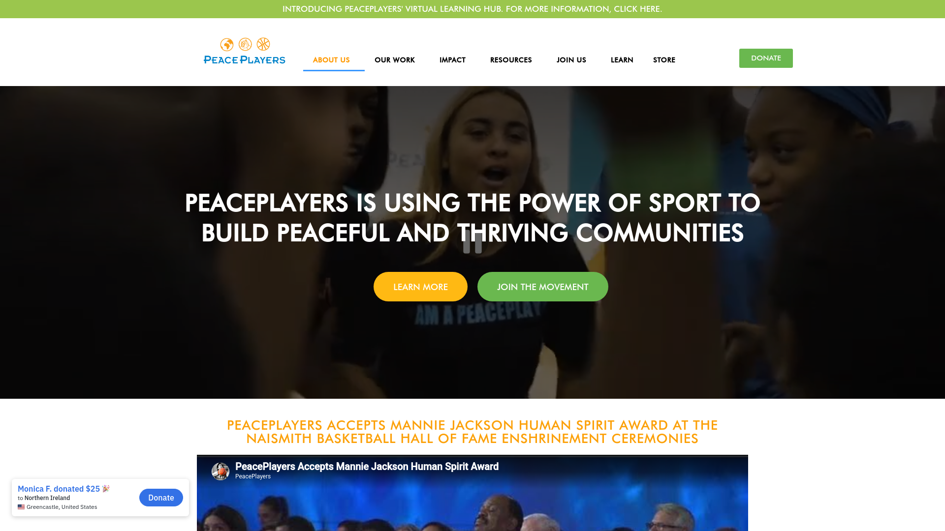 Website screenshot