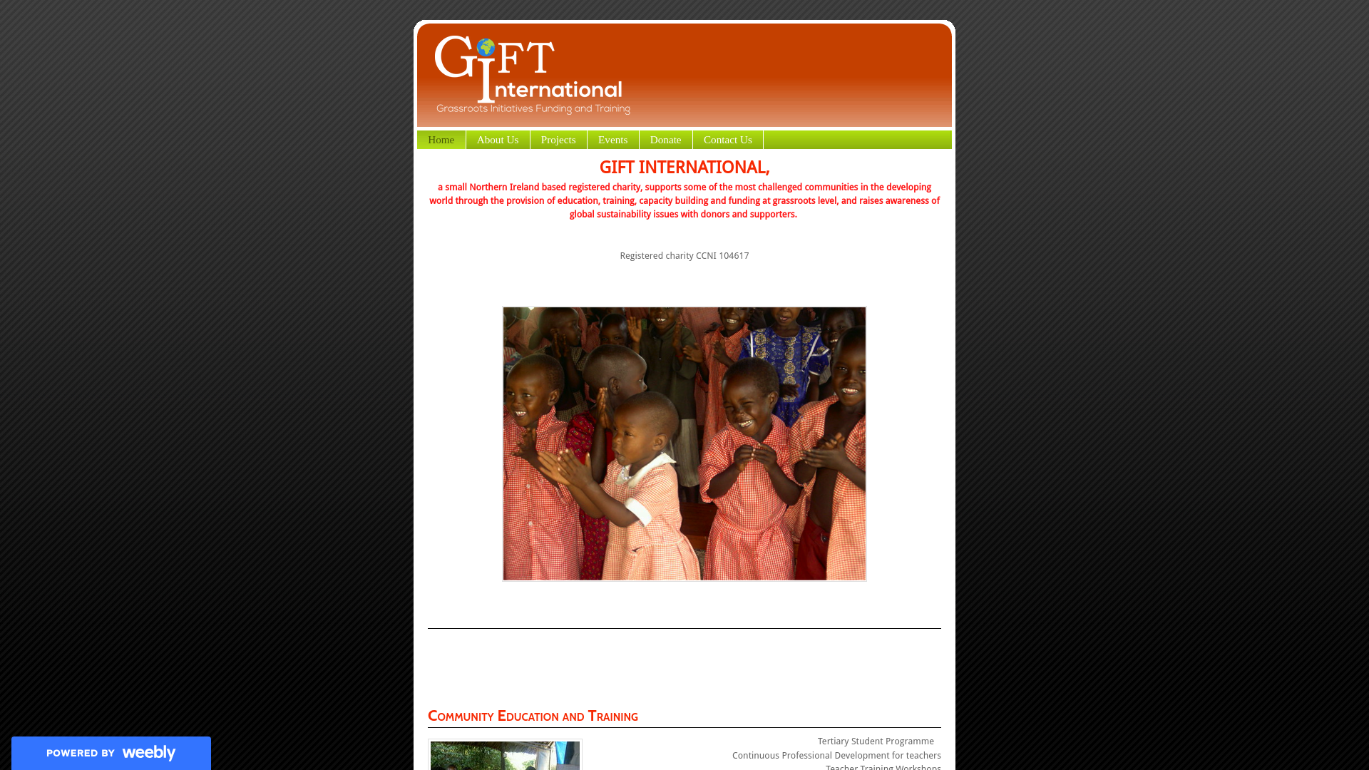 Website screenshot