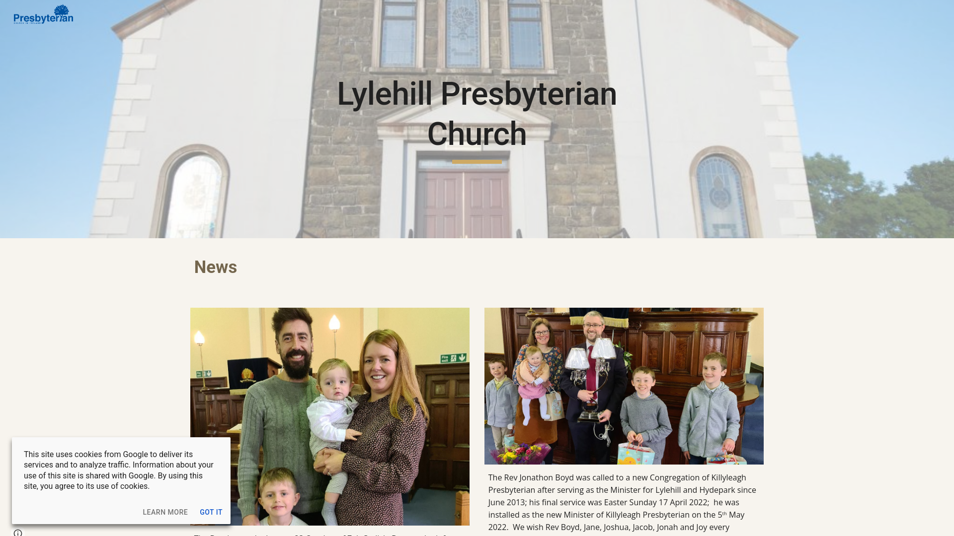Website screenshot