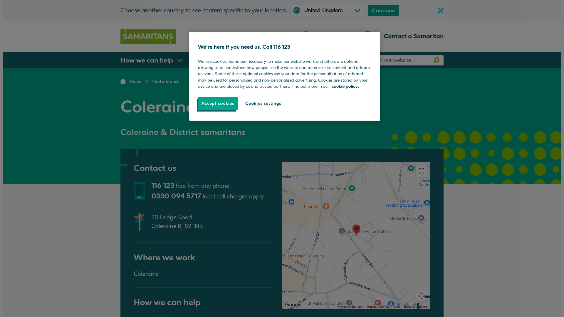 Website screenshot