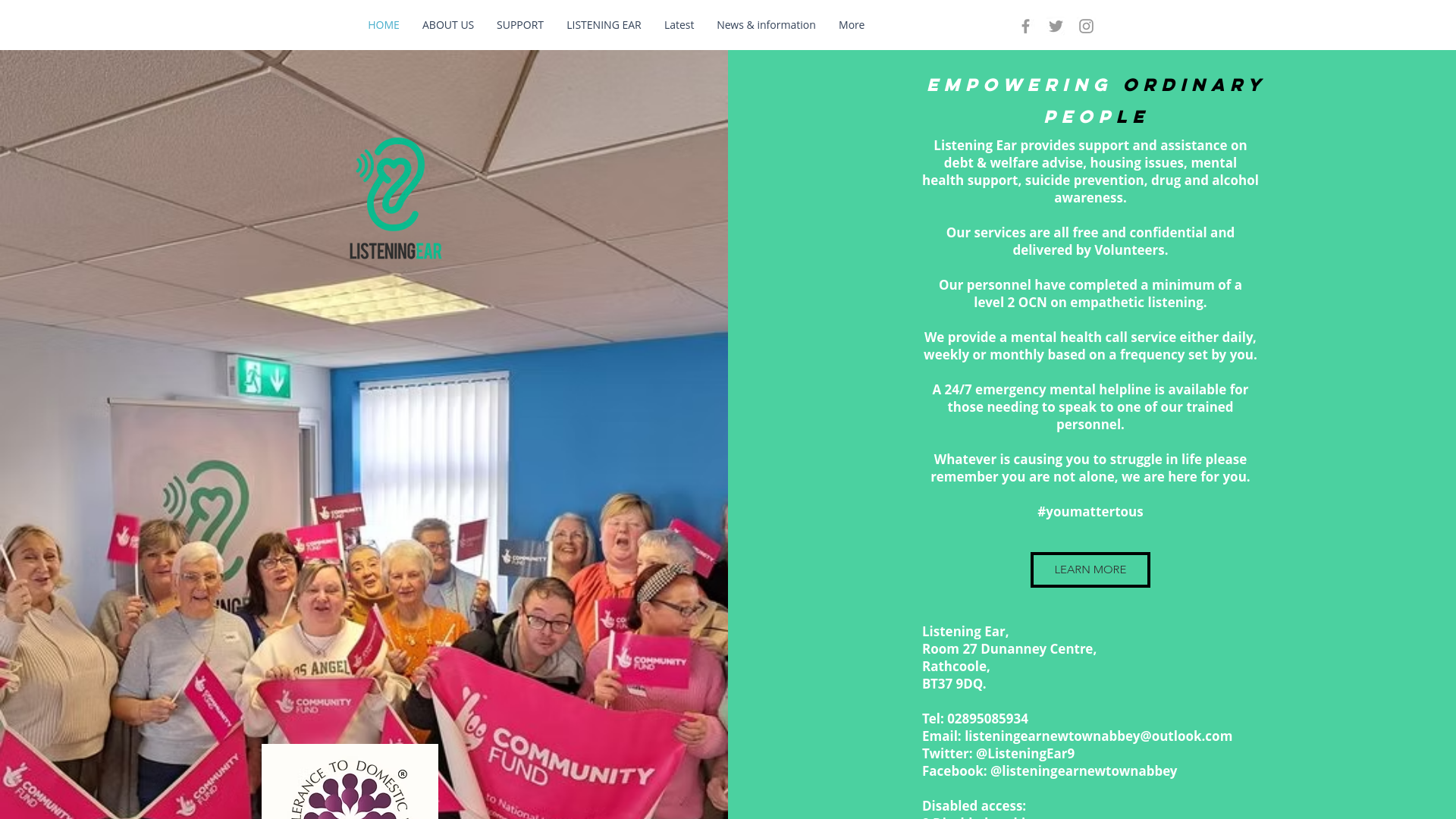 Website screenshot