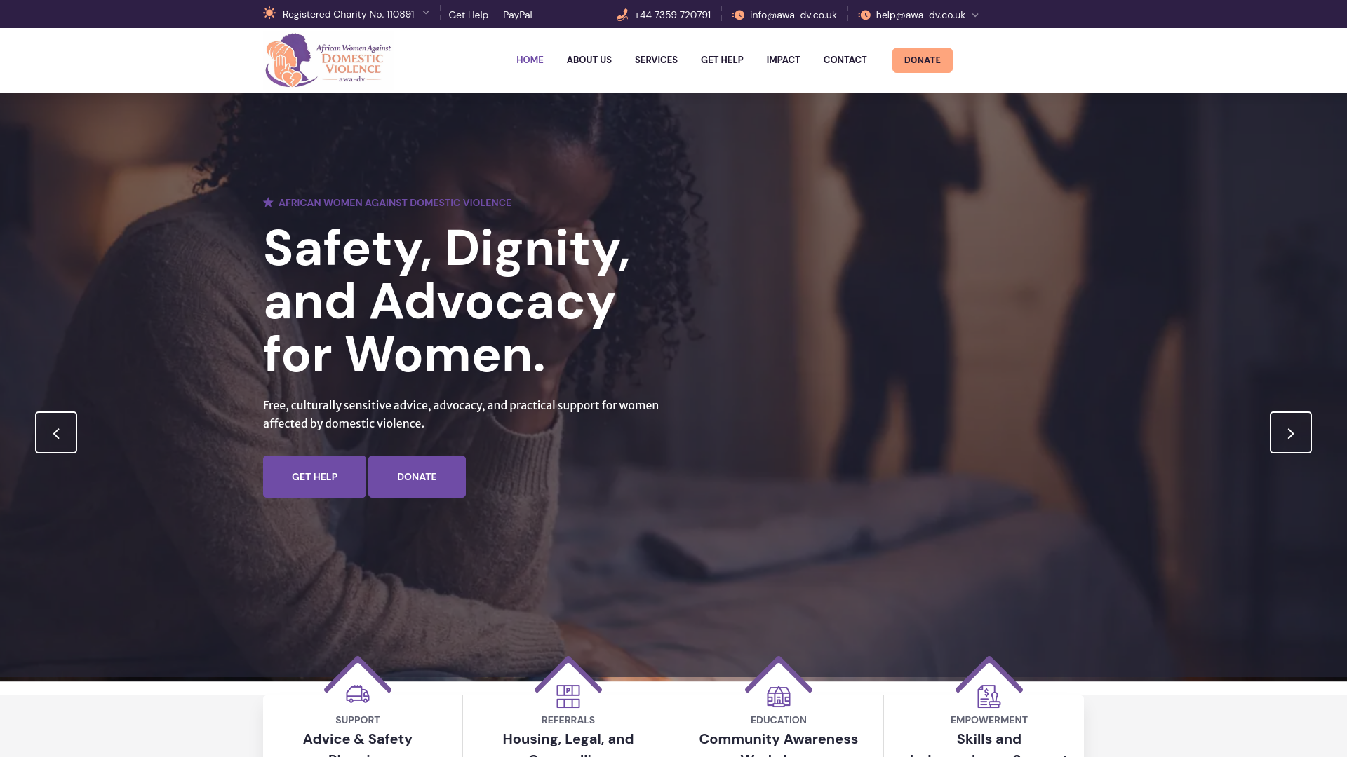 Website screenshot
