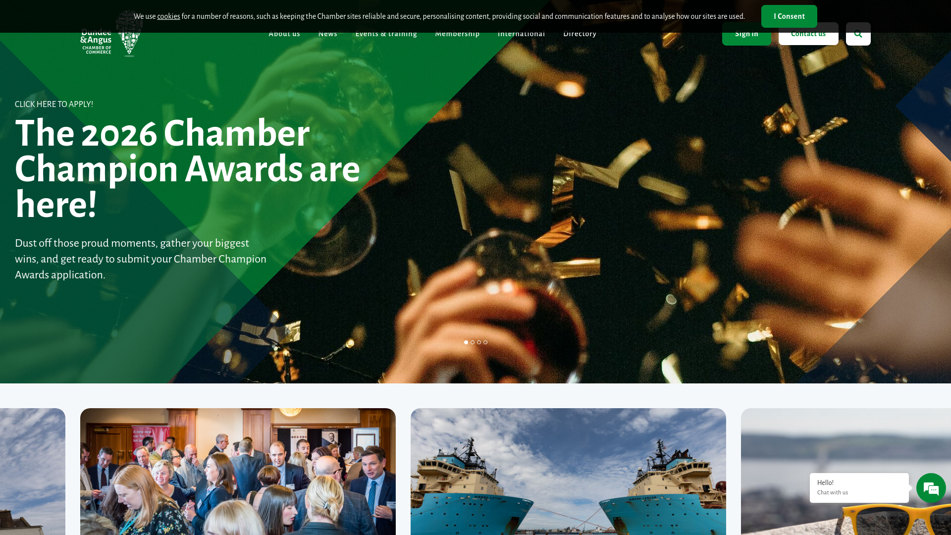 Website screenshot