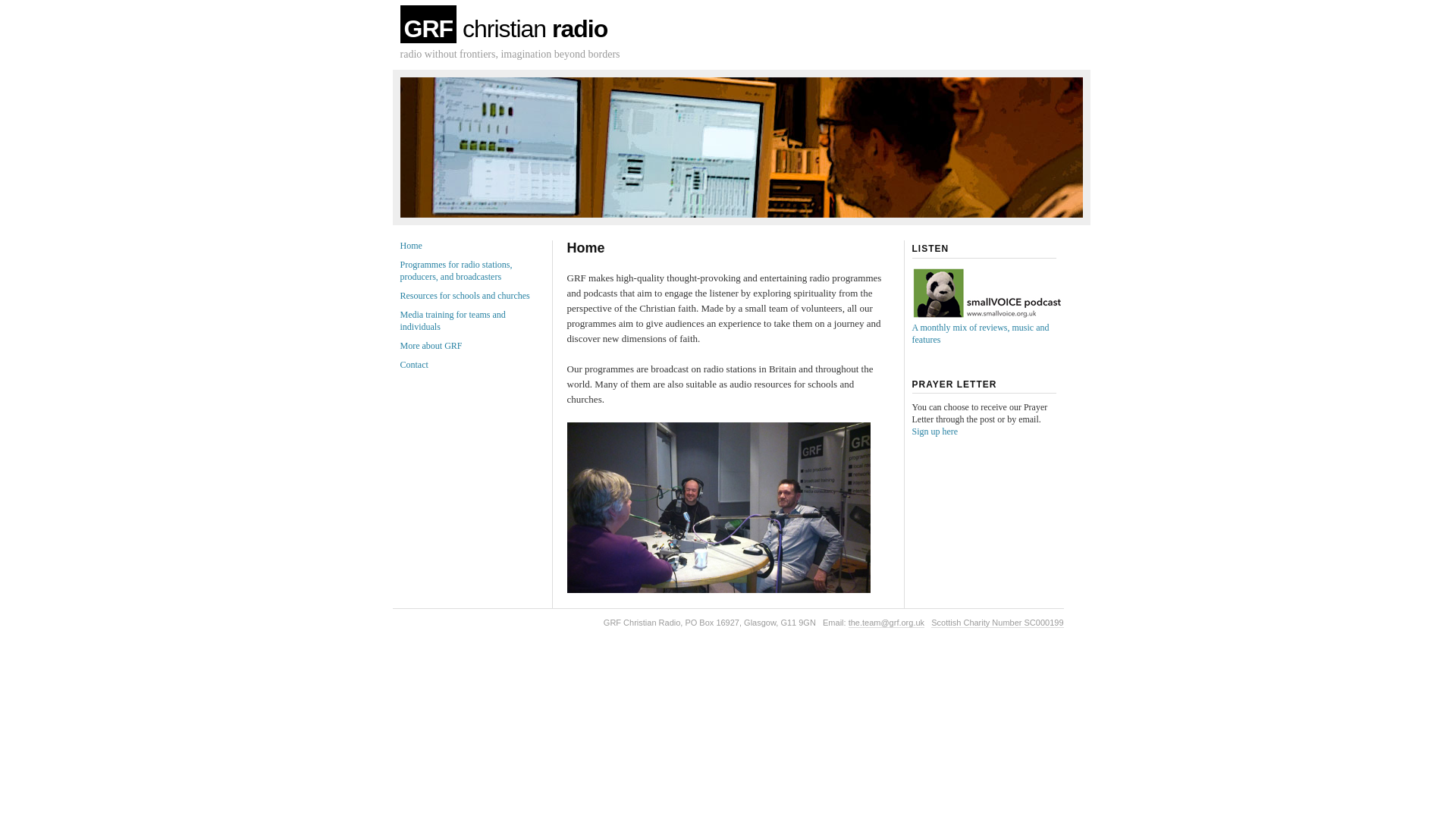 Website screenshot