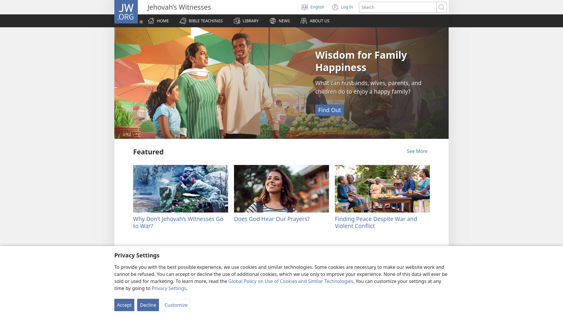 Website screenshot