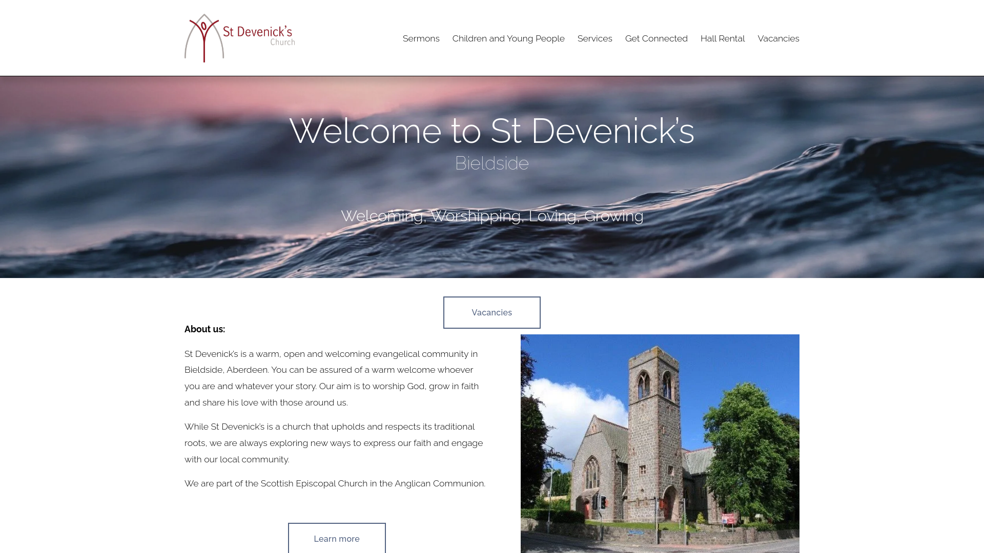 Website screenshot