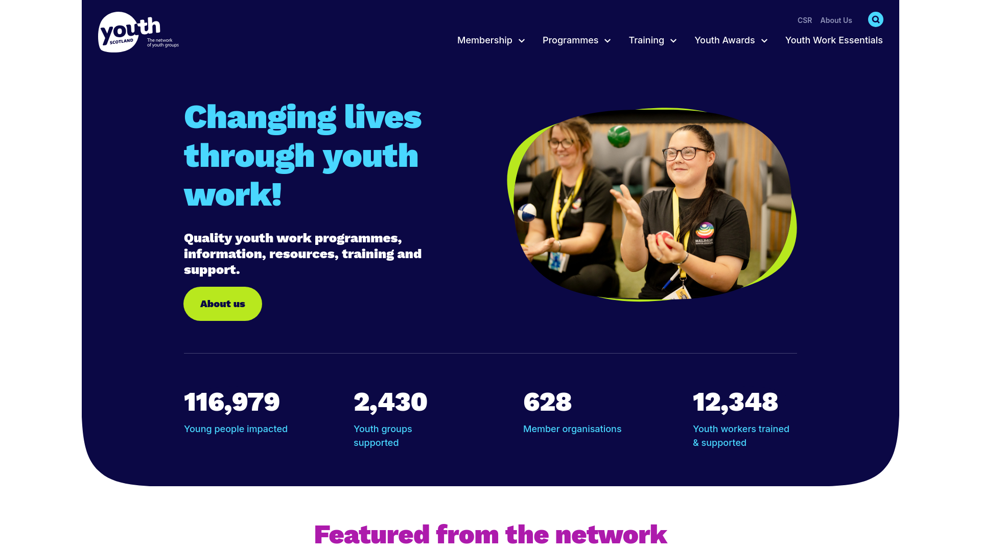 Website screenshot