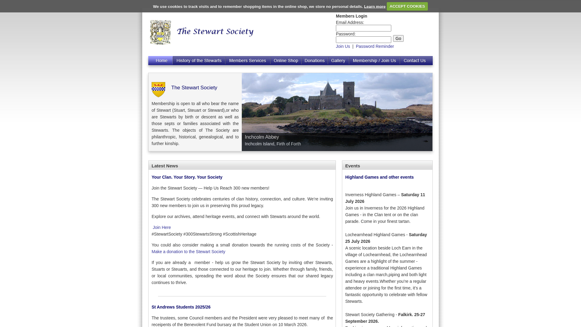 Website screenshot
