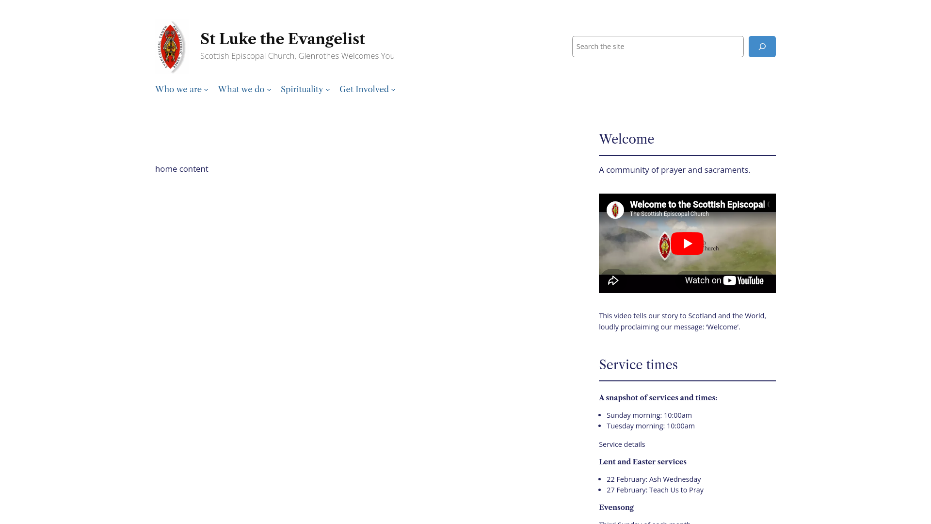 Website screenshot