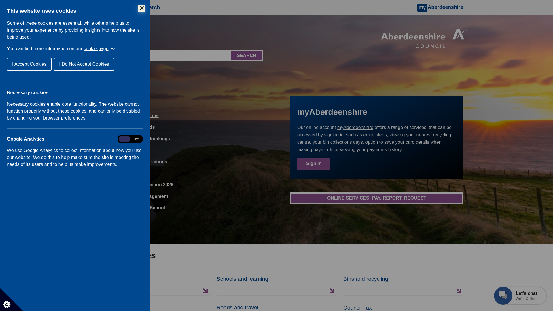 Website screenshot