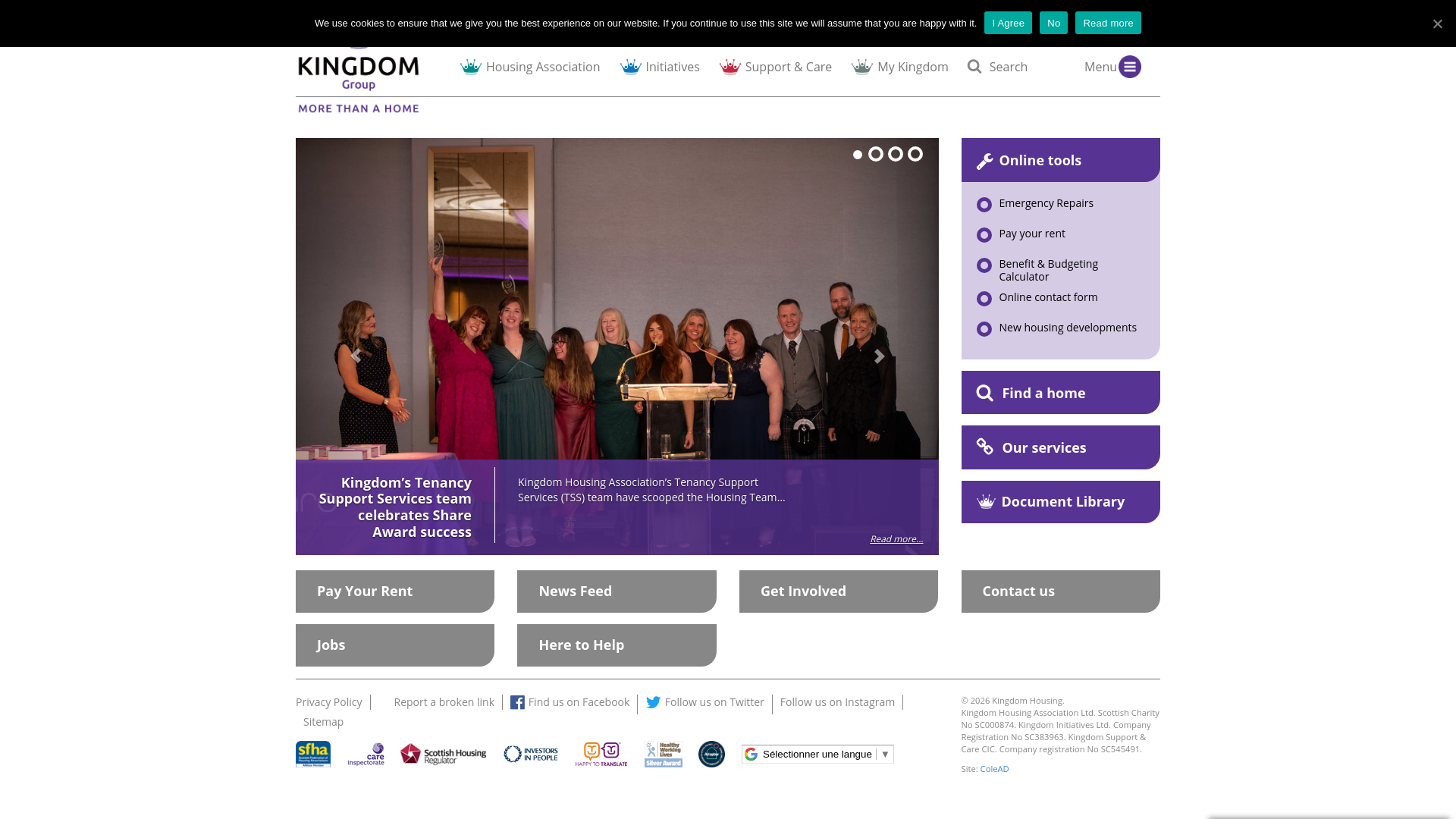 Website screenshot