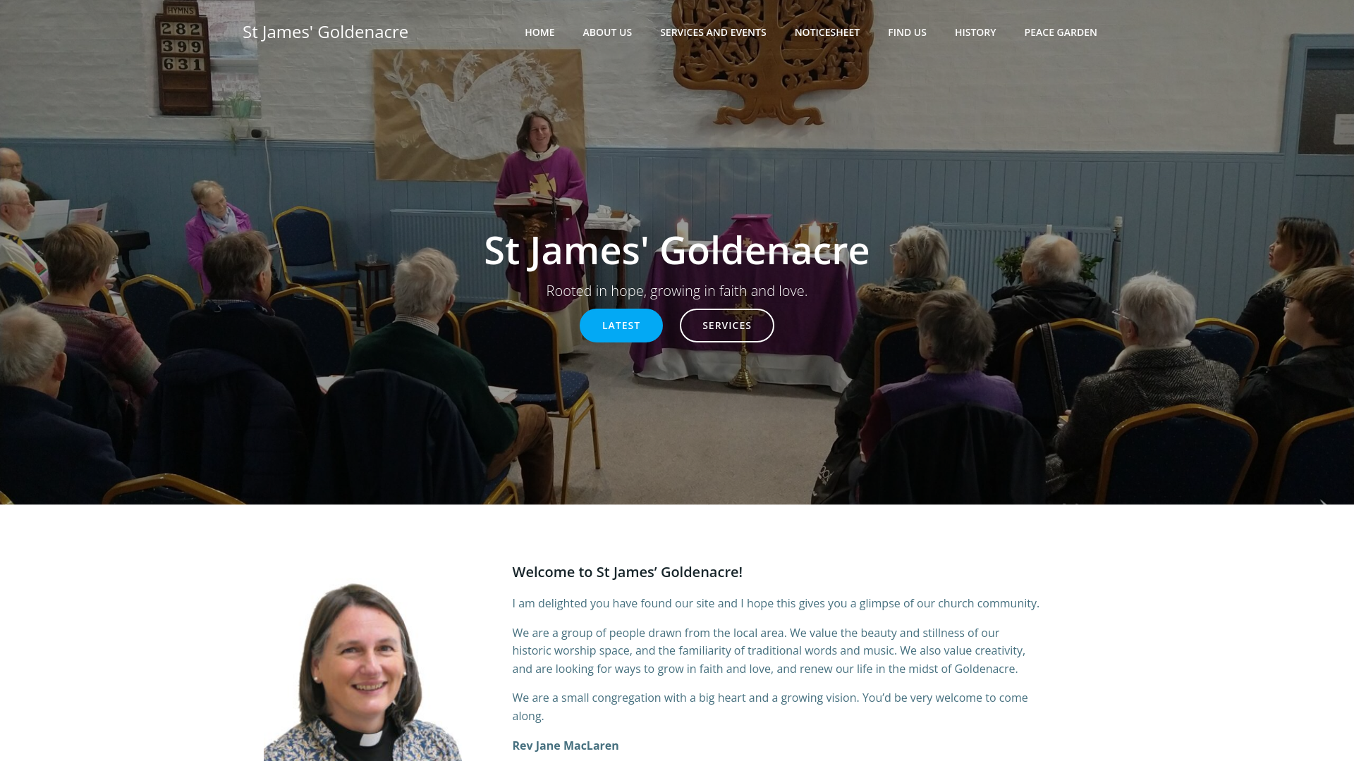 Website screenshot