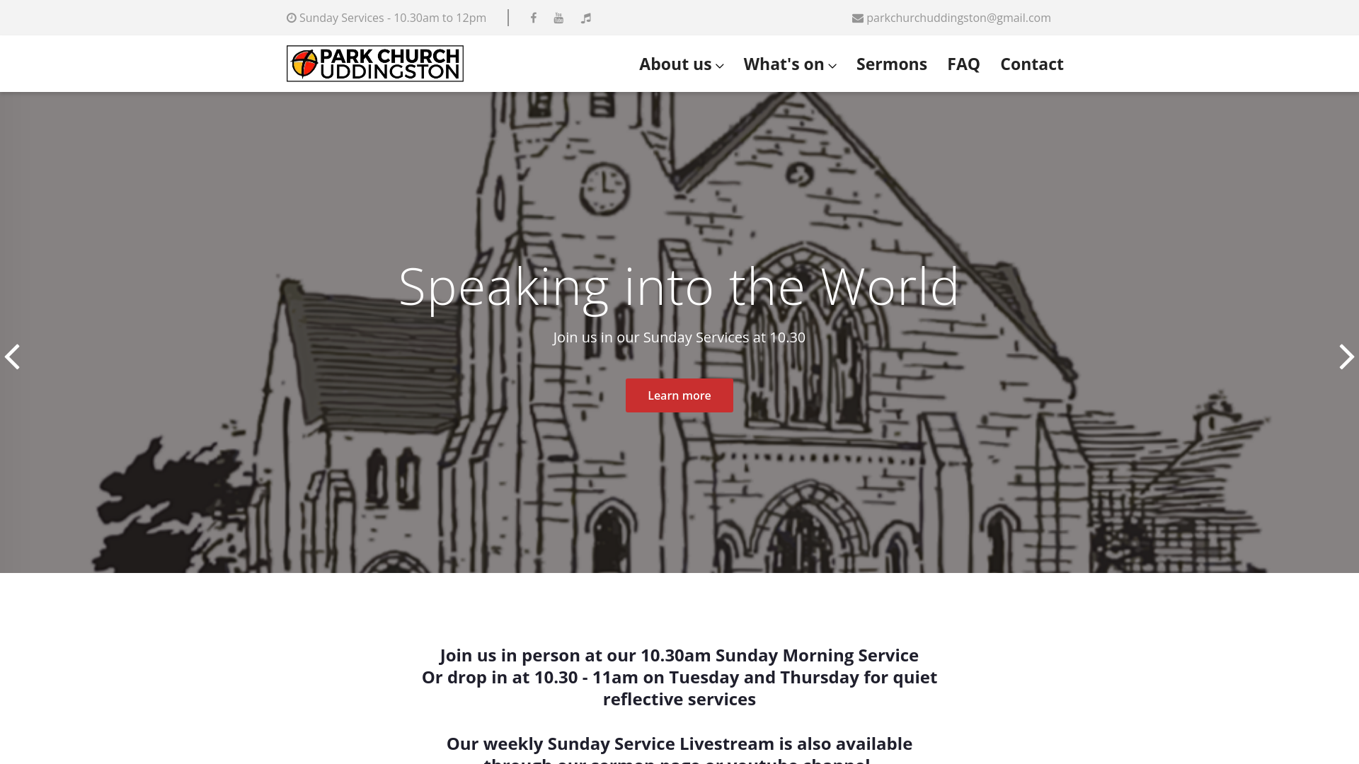 Website screenshot