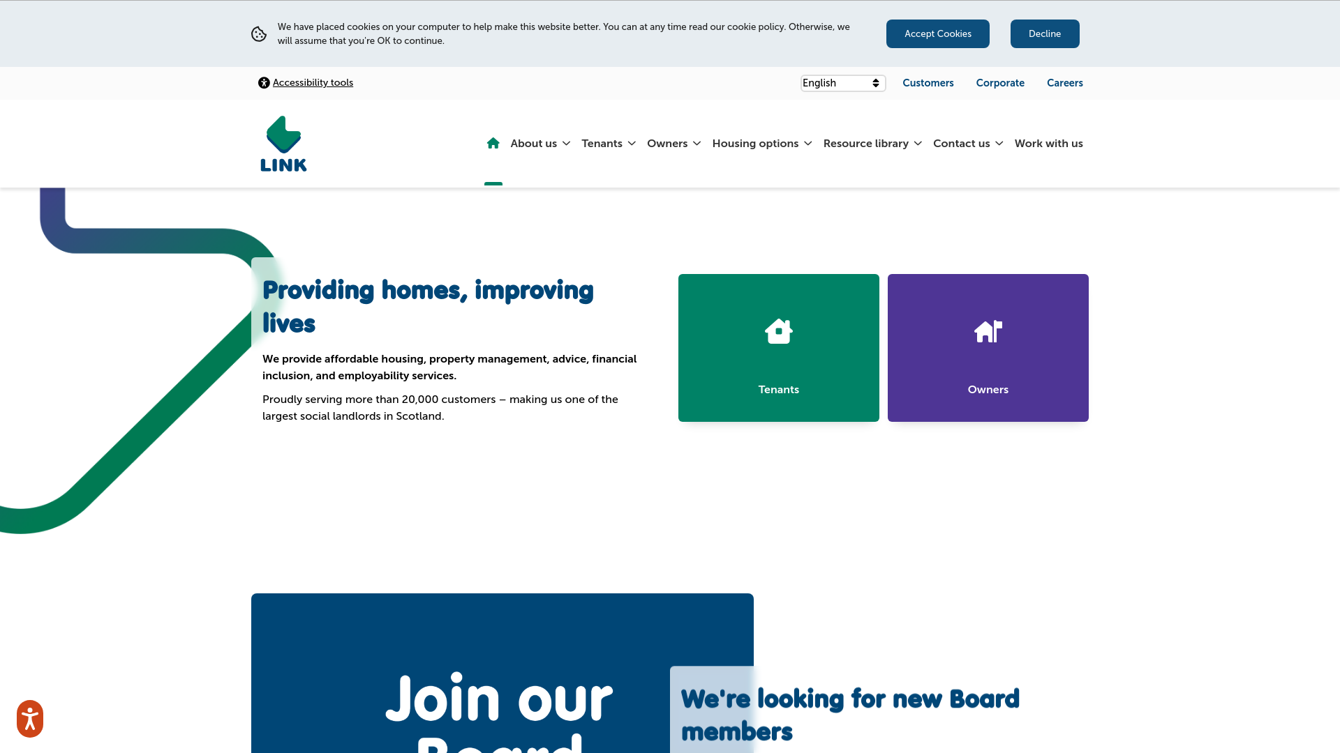 Website screenshot