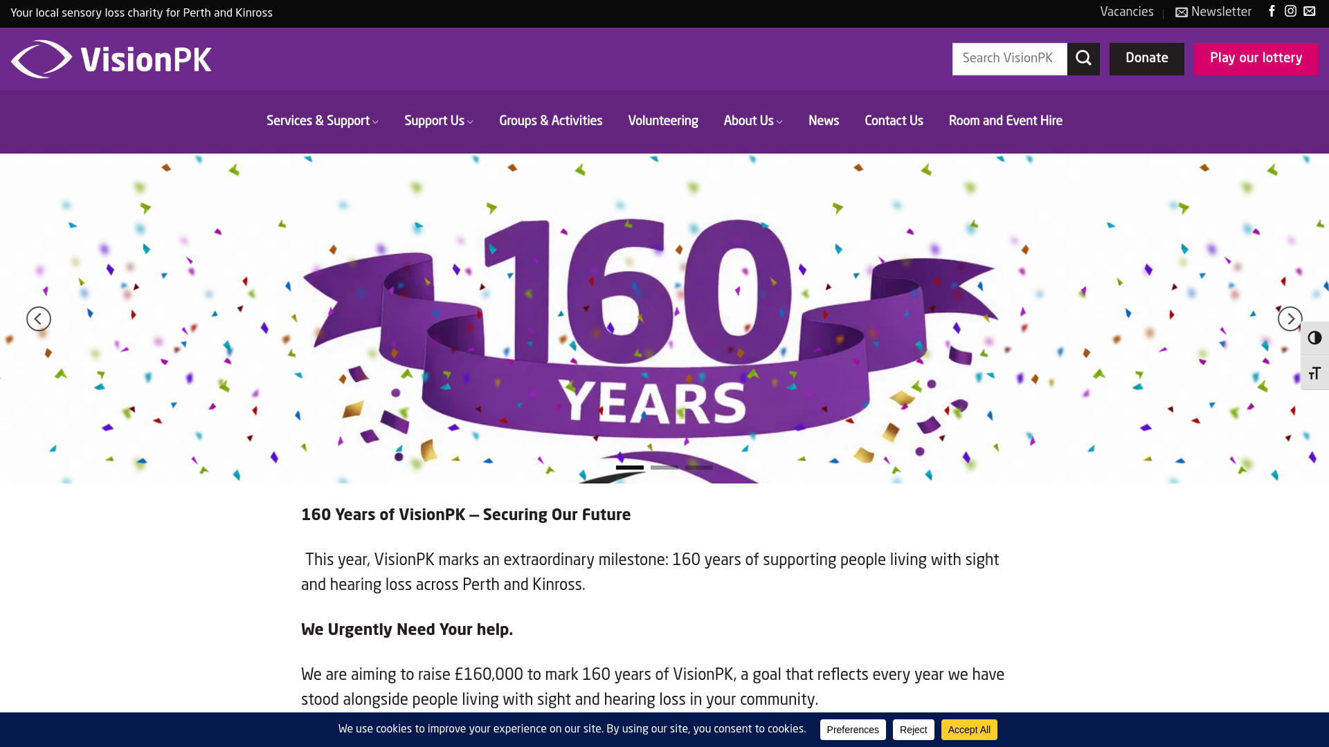 Website screenshot