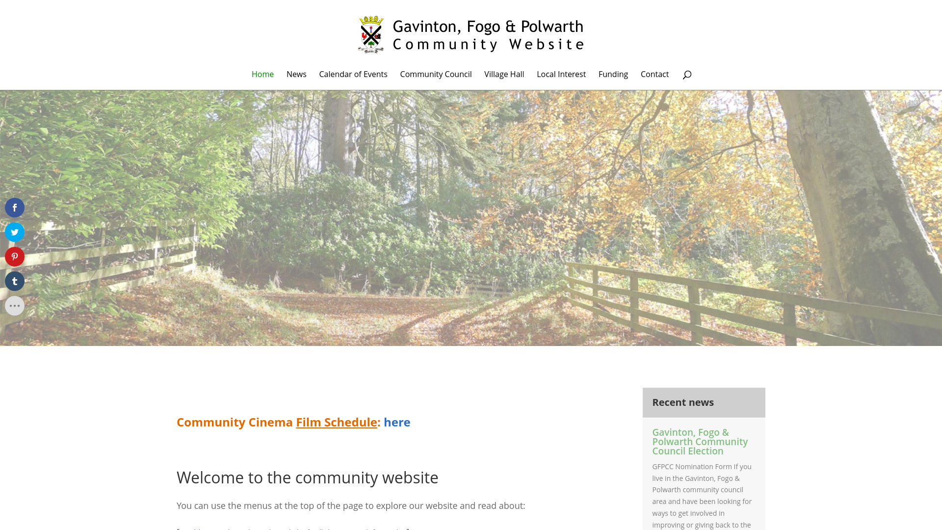 Website screenshot