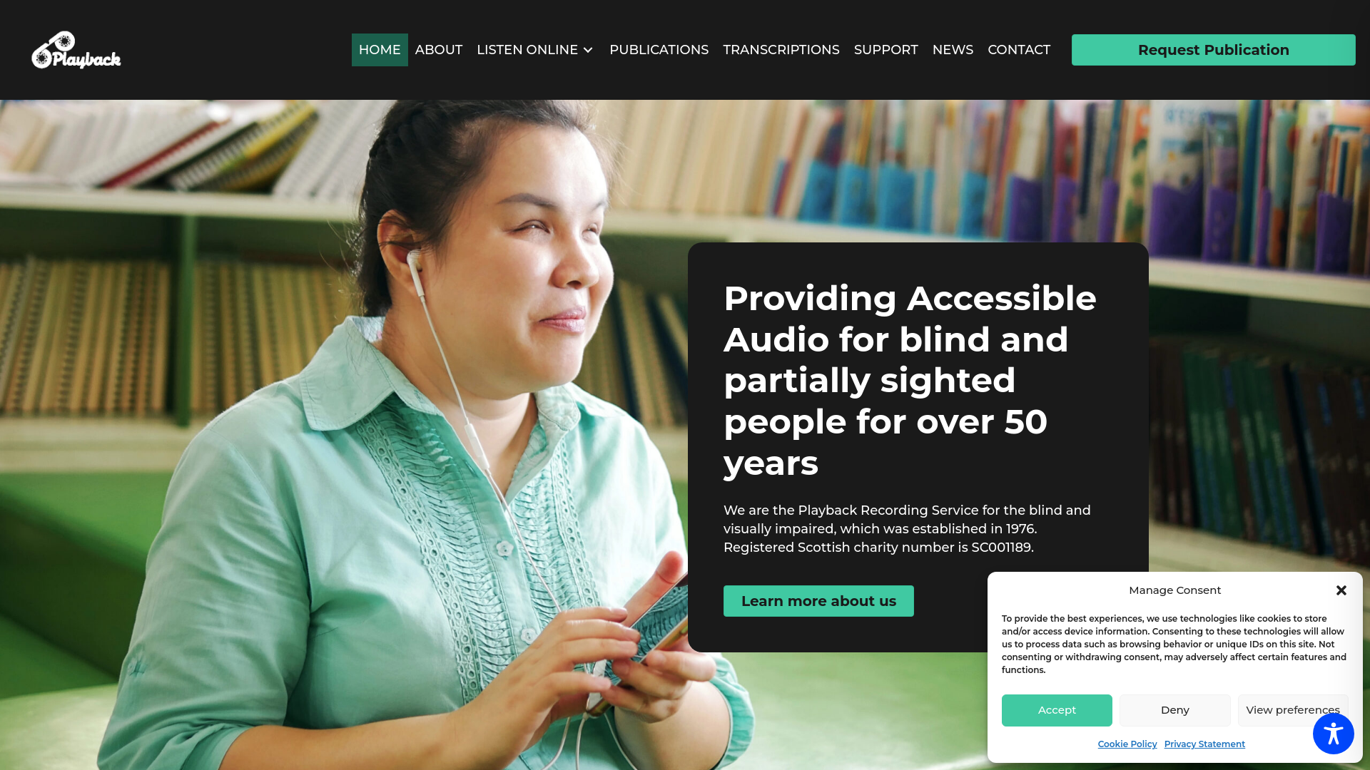 Website screenshot